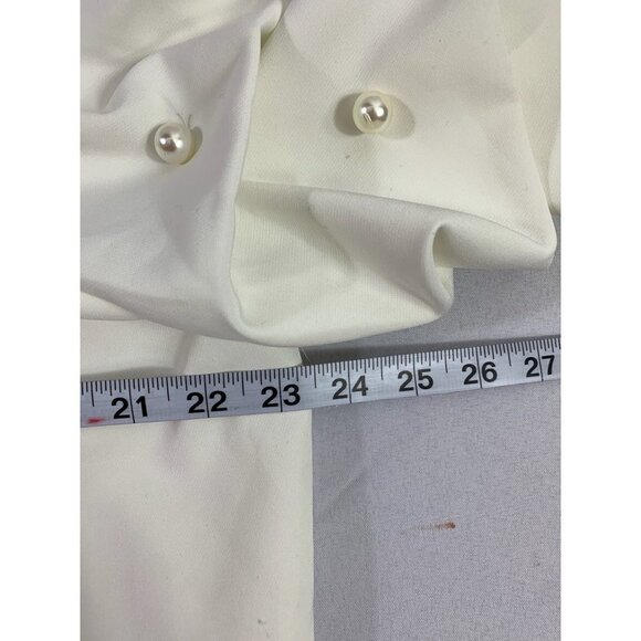 Roz & Ali Women's Ruffled Pearl Blouse - Picture 6 of 7